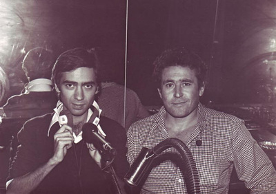 Sasà Capobianco con Ciro Niespolo, co-fondatore di Radio Kiss Kiss