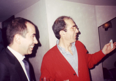 Sasà Capobianco con Enzo De Stefano, collaboratore di Radio Kiss Kiss