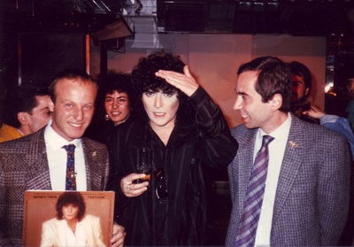 Sasà Capobianco con Renato Zero e Marco Leone durante un'intervista a Radio Kiss Kiss