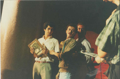 Sandro Cuozzo, Massimo Cuomo e Filippo Arienzo, collaboratori di Radio Kiss Kiss