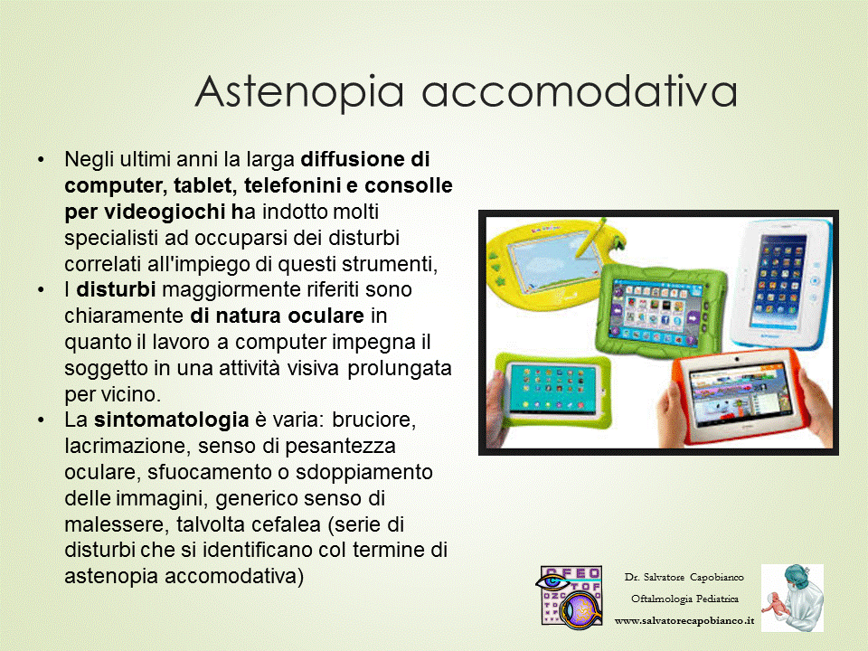 Miopia pediatrica - Valutazione e prescrizione lenti correttive
