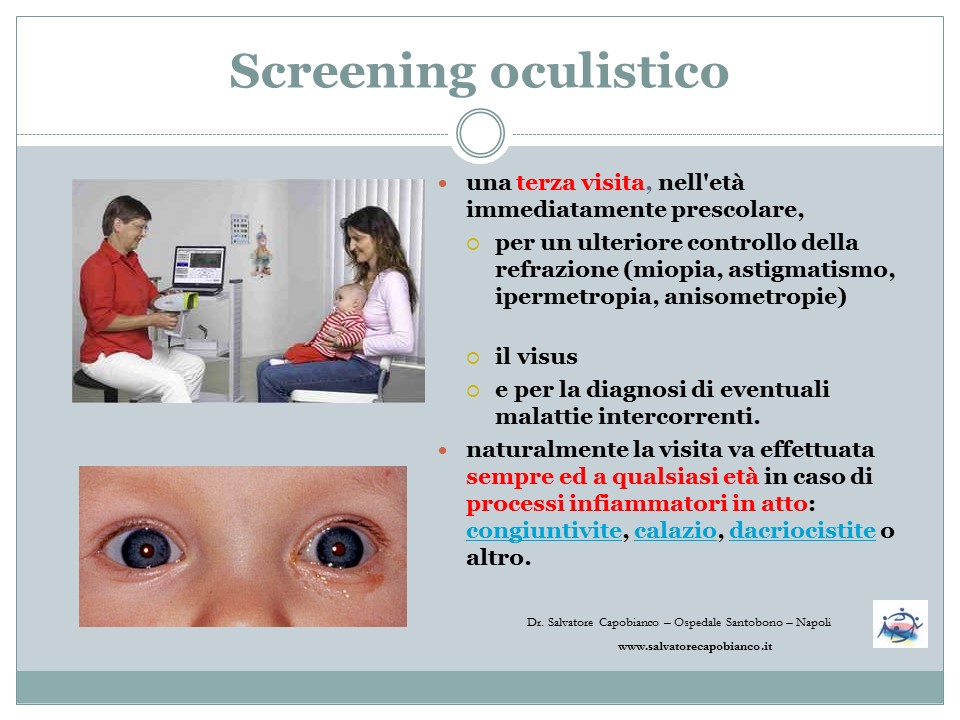 Prevenzione visiva pediatrica - Importanza della diagnosi precoce