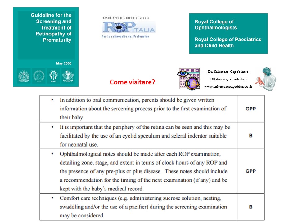 Retinopatia del prematuro (ROP) - Malattia vascolare della retina nei neonati pretermine