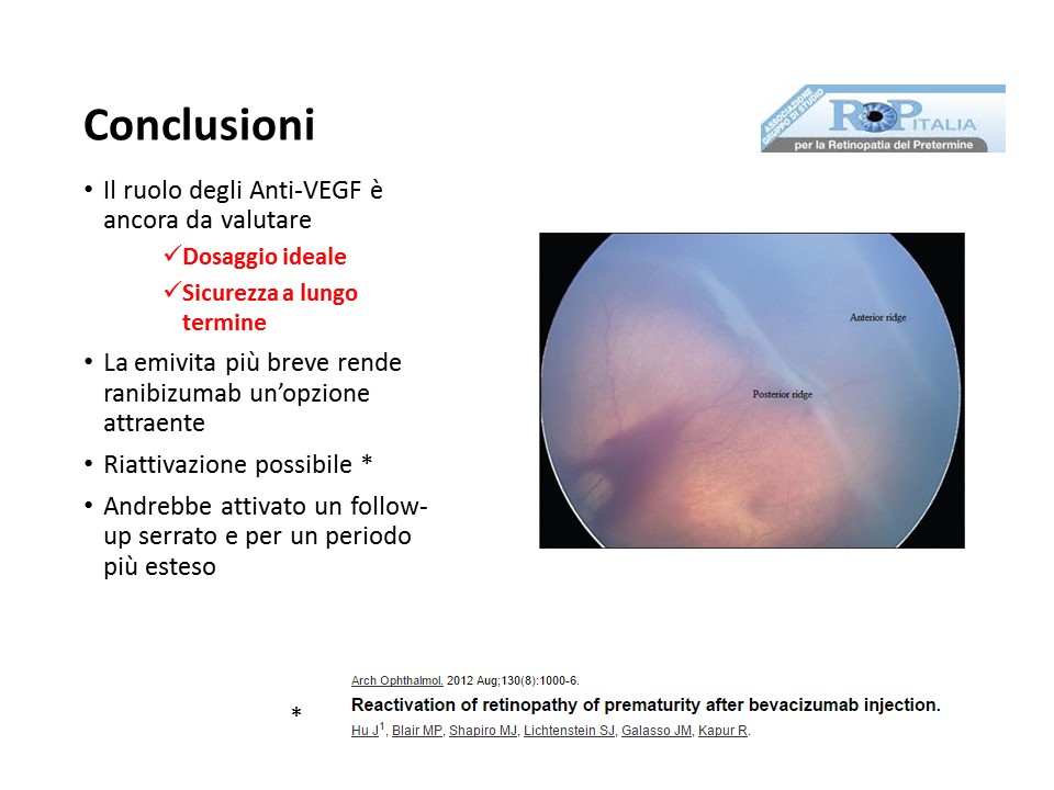 Retinopatia del prematuro (ROP) - Malattia vascolare della retina nei neonati pretermine
