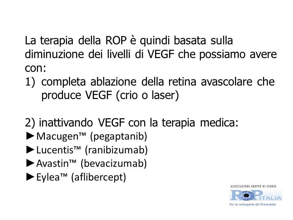Retinopatia del prematuro (ROP) - Malattia vascolare della retina nei neonati pretermine