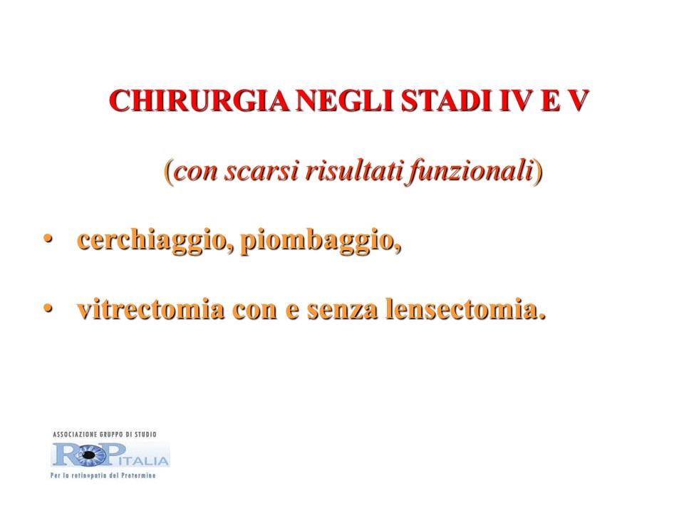 Retinopatia del prematuro (ROP) - Malattia vascolare della retina nei neonati pretermine